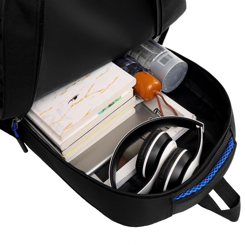 Customized new multi-layer large-capacity leisure business travel backpack men's computer bag trendy fashion student schoolbag