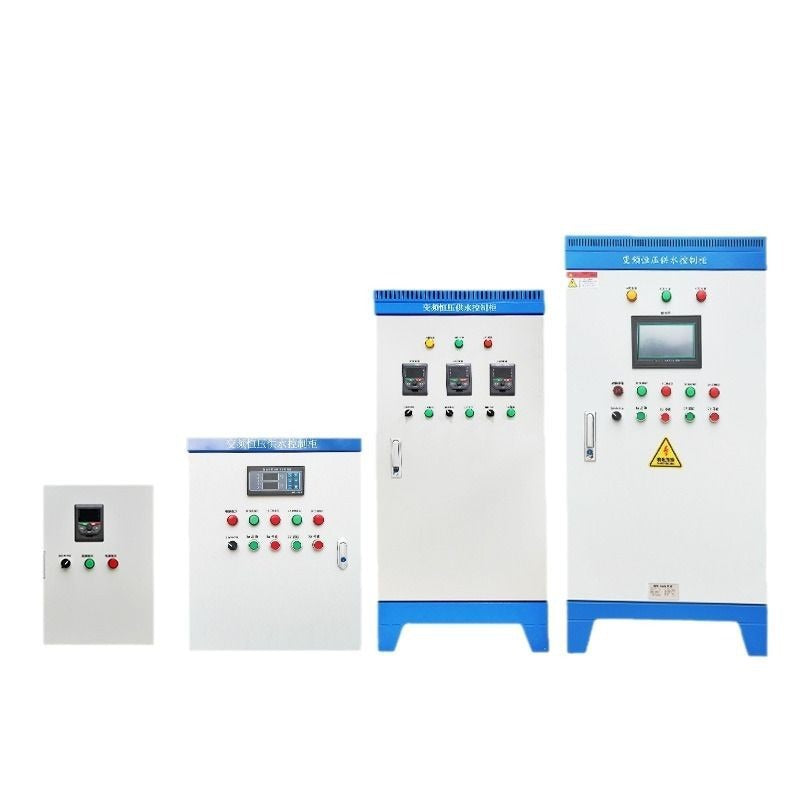 PLC frequency conversion control cabinet Low pressure complete set of programming control box Soft start cabinet Motor water pump Constant pressure water supply cabinet