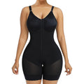 European and american plus size shapewear bodysuit - full coverage, zipper crotch, tummy control, butt lift, slimming corset