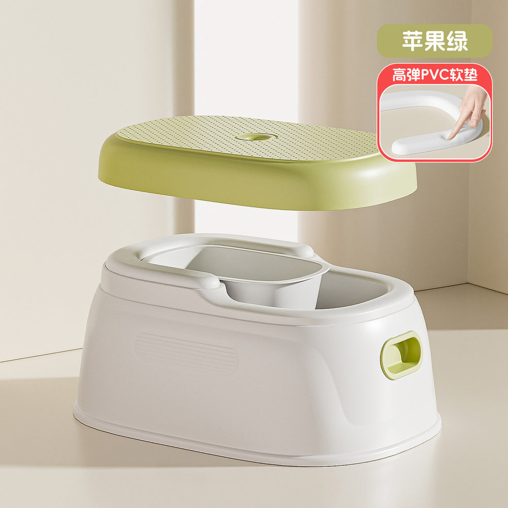 Kids' potty training seat - baby & toddler toilet trainer - gentle cleansing for little girls & boys - sit-down design, no squatting required