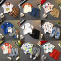 Kids' short-sleeve set:  summer new arrivals - stylish two-piece activewear for boys and girls. wholesale children's clothing