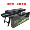 Home outdoor barbecue grill smokeless foldable barbecue grill courtyard charcoal grill portable thickened stove tea barbecue grill