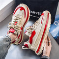 Men's shoes: 2025 spring new arrivals - breathable low-top dad shoes, versatile trendy chunky sole height-increasing sneakers, athletic casual footwear