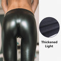 Amazon  new arrival: women's multi-color leather pants - high-waisted, four-way stretch, butt-lifting pencil pants/leggings
