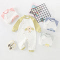 Baby rompers long sleeve spring autumn pure cotton unisex baby bodysuit crawling suit open crotch newborn clothes autumn winter
