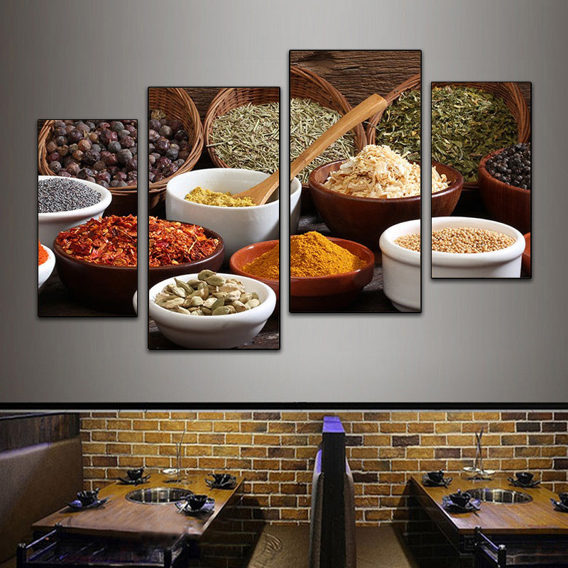 Hotel wall decoration painting Sichuan cuisine Hunan restaurant fast food restaurant box mural restaurant catering hot pot restaurant room painting