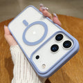 Suitable for apple 17air macaron magnetic new phone case iphone17pro simple anti-fall protective case