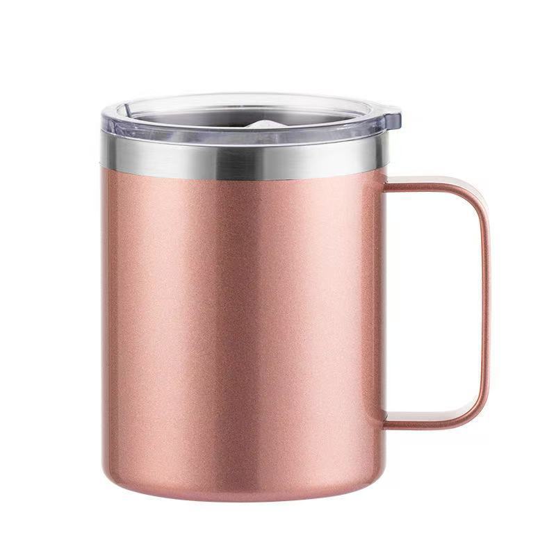 spray plastic 12oz stainless steel mug casual business coffee cup personalized sublimation thermos cup wholesale