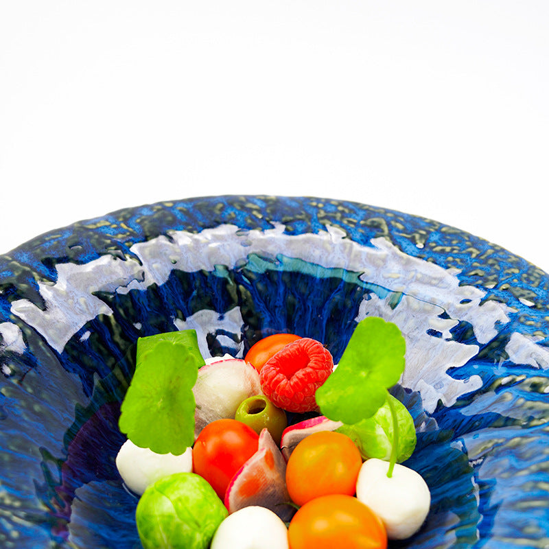 Kiln-turned japanese retro high-looking creative deep plate restaurant hotel for homeins pasta plate dessert plate soup plate