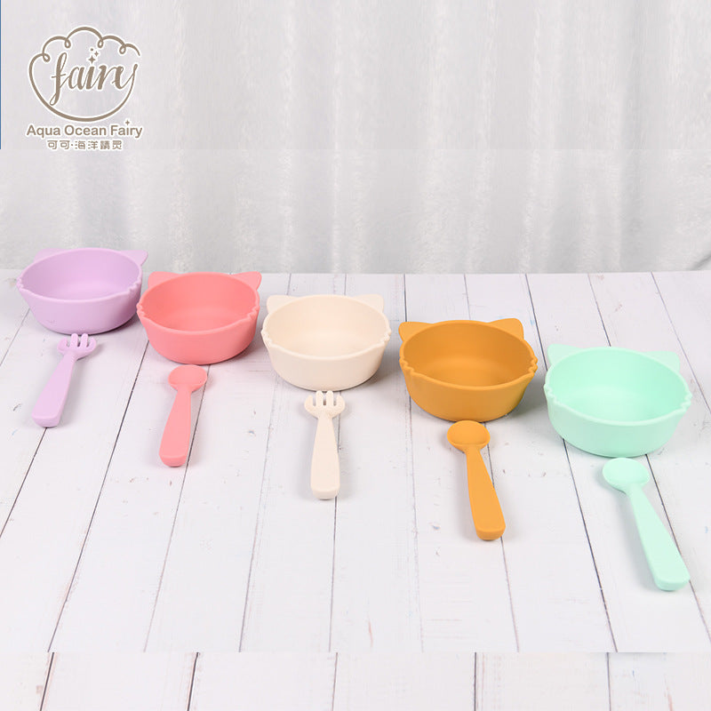 Processing Customized Baby Silicone Bowl Silicone Baby Suction Bowl Baby Eating Supplementary Food Tools Eating Bowl Manufacturer