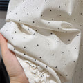Summernew arrivalgirlpure cotton polka dot lace casual pants k-stylefashionpantskids pants children's clothing trendy