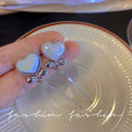 Ins trendy love pearl earrings high-end popular fashion long tassel earrings versatile elegant silver needle wholesale