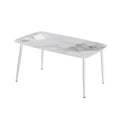 Rock slab dining table combination modern casual italian for home dining table small apartment rectangular simple dining table