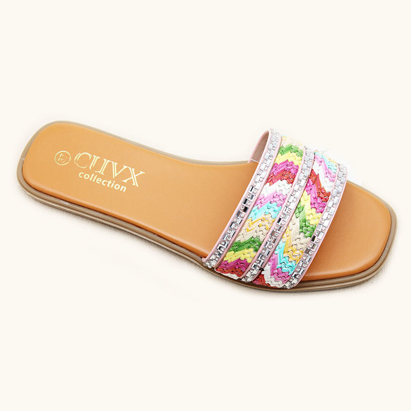 High-quality Hot selling Nigeria slippers spot wholesale women's rhinestone slippers