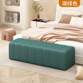 Accessible luxury soft bag shoe changing bench clothing store rest area bench sofa stool cloakroom bed end rectangular leather stool