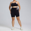 plus size lycra yoga clothes suit high elastic breathable brushed sportswear suit women's summernew arrival fitness clothes