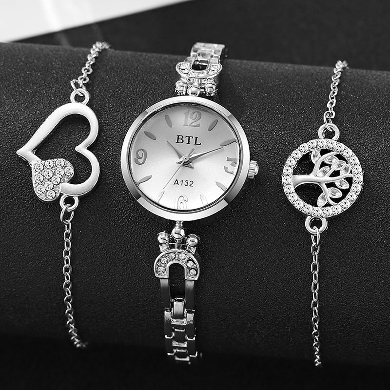 Women's quartz bracelet watch suitfashion small dial watch jewelry douyin popular trendy diamond women's watch women's watch