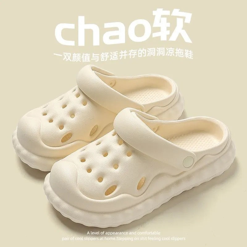 2025 women's summer slippers: super comfortable, cute, casual, versatile, indoor/outdoor, non-slip, clogs, thick sole