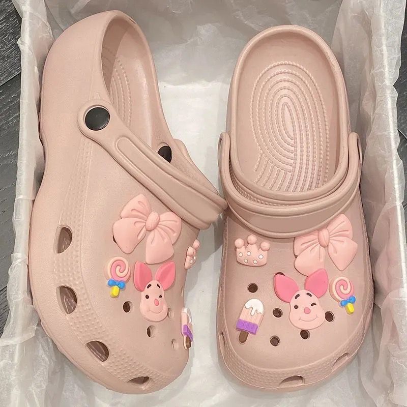New arrival hole slippers for women student dormitory outwearfashionthick sole beach toe sandals summer popularins
