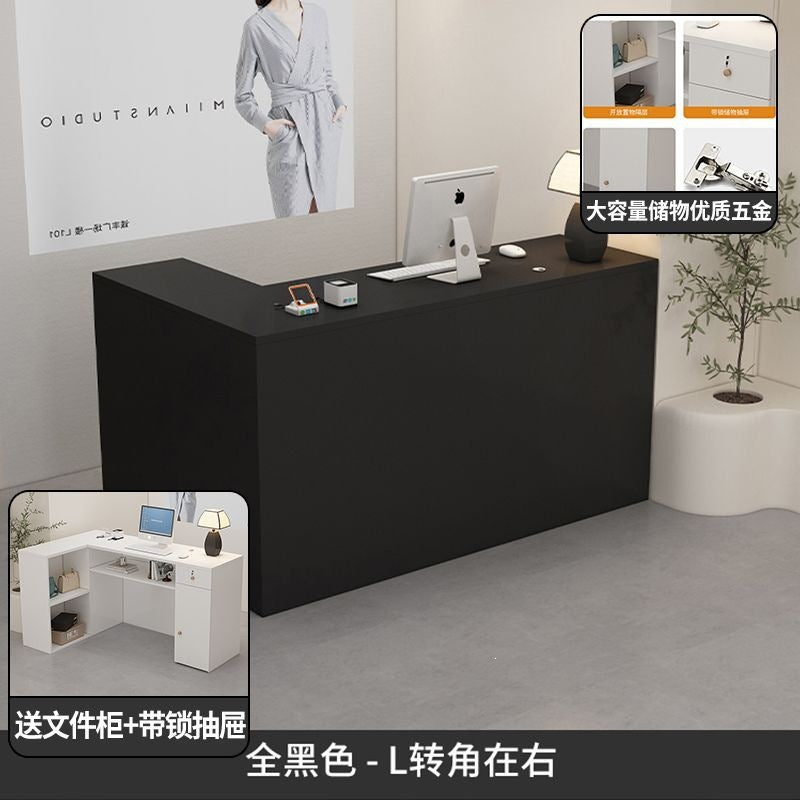 Clothing store small front desk cashier company bar table beauty salon reception counter computer desk office desk