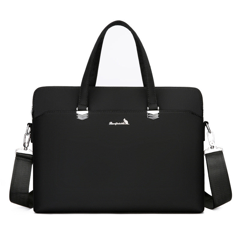 New briefcase Fashion trend Business Oxford cloth File bag Large capacity bag Laptop bag Crossbody bag