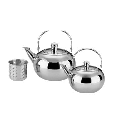 stainless steel teapot restaurant with filter tea kettle commercial water kettle large capacity hotel restaurant water kettle