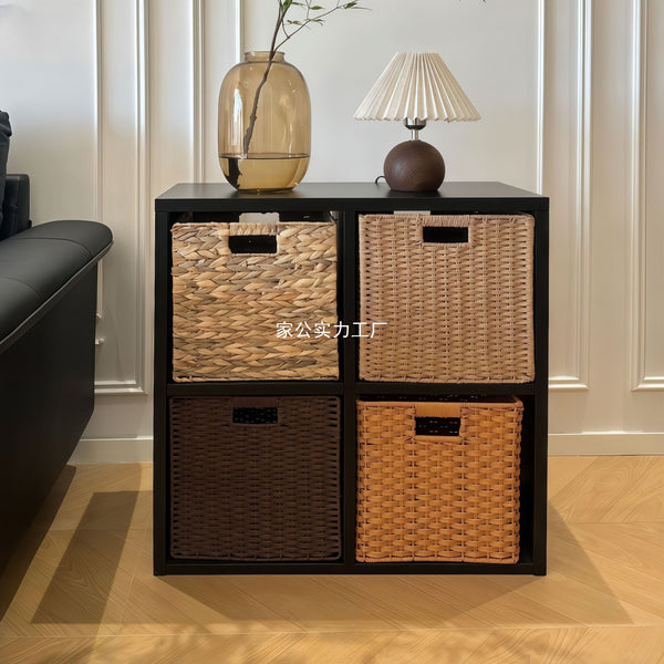 Steel home lattice cabinet TV bookcase Free combination cabinet Wrought iron cabinet Children's bookshelf Steel bookcase Floor