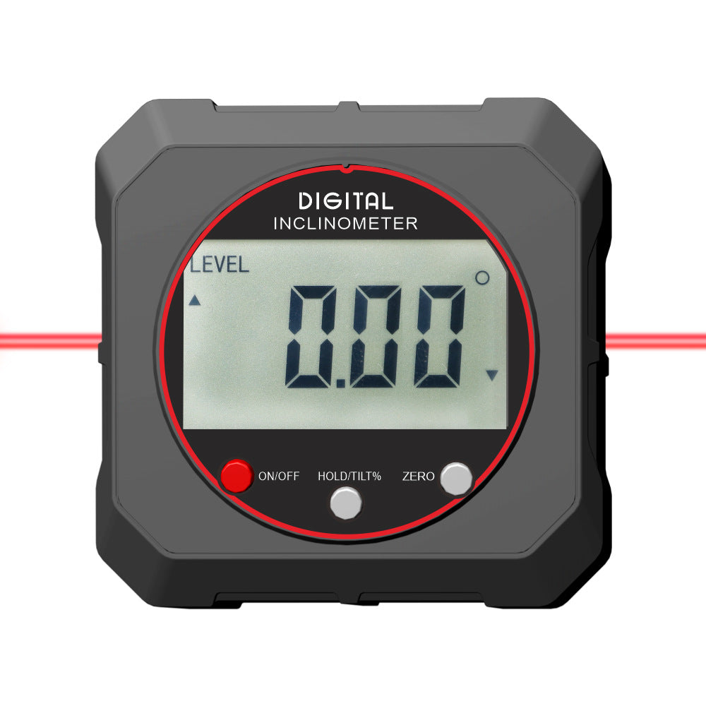 HUOTO Digital Display Inclination Box Dual Laser Digital Display Inclination Meter Inclination Box, Angle Meter Slope Meter Level Meter