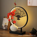 New chinoiserie table lamp bedroom bedside lamp zen ornaments wedding girl lotus creative gift home remote control lotus