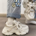 2026 new women's chunky sneakers: trendy dad shoes, platform, height increasing, slimming, versatile casual athletic shoes, lightweight student shoes