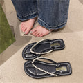 Women's flip-flops: stylish and sophisticated summer sandals - new fashion flat-heel thong sandals for beach and everyday wear