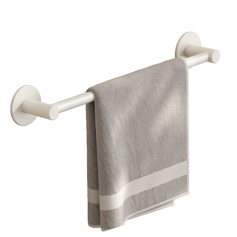 White towel rack No punching toilet wall hanging bathroom single rod rack toilet toilet storage hanger
