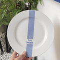 Scandinavianins creative popular style stylish ceramic western food plate artistic casual style 8inch bone china plate dish plate