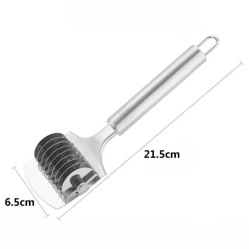 Stainless steel manual noodle cutter for home noodle cutter meat sandwich slicer thousand layer cake special knife noodle cutter