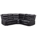 Electric multifunctional leather & fabric sofa - large apartment corner sectional - modern minimalist design - direct sales recliner - smart functionality