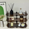 Nordic style acrylic perfume display rack, multi-tier mug organizer, desktop aromatherapy diffuser and water glass storage shelf