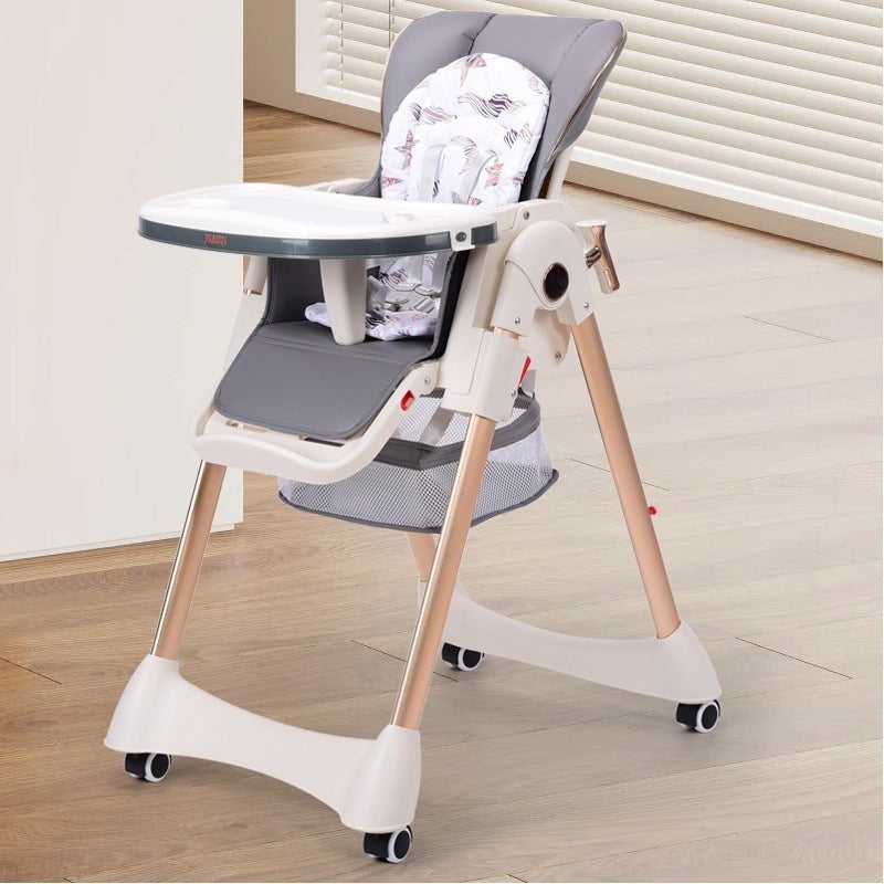 Baby Dining Chair Eating Chair Multifunctional 2-in-1 Foldable Household Portable Baby Dining Table Seat Rocking Chair