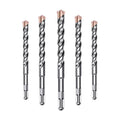 Tungsten steel cross electric hammer impact drill bit drilling and slotting alloy drilling four-edged drill square handle round handle rotating head high hardness