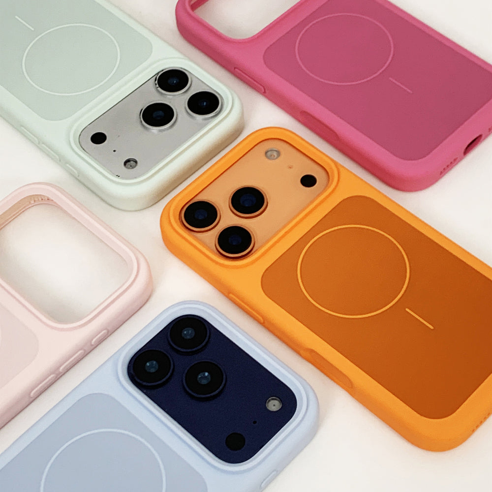Two-color large-hole liquid magnetic suction suitable for iphone17promax mobile phone case apple 16 seconds to turn into 17 anti-fall case 13