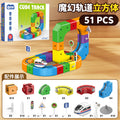 children's magnetic track car stereo anti-gravity electric magnetic suction train versatile assemble building block toy