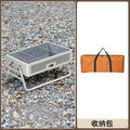Outdoor bbq grill, detachable multifunctional rotisserie, foldable rack, home-use fire pit for tea brewing, charcoal grill