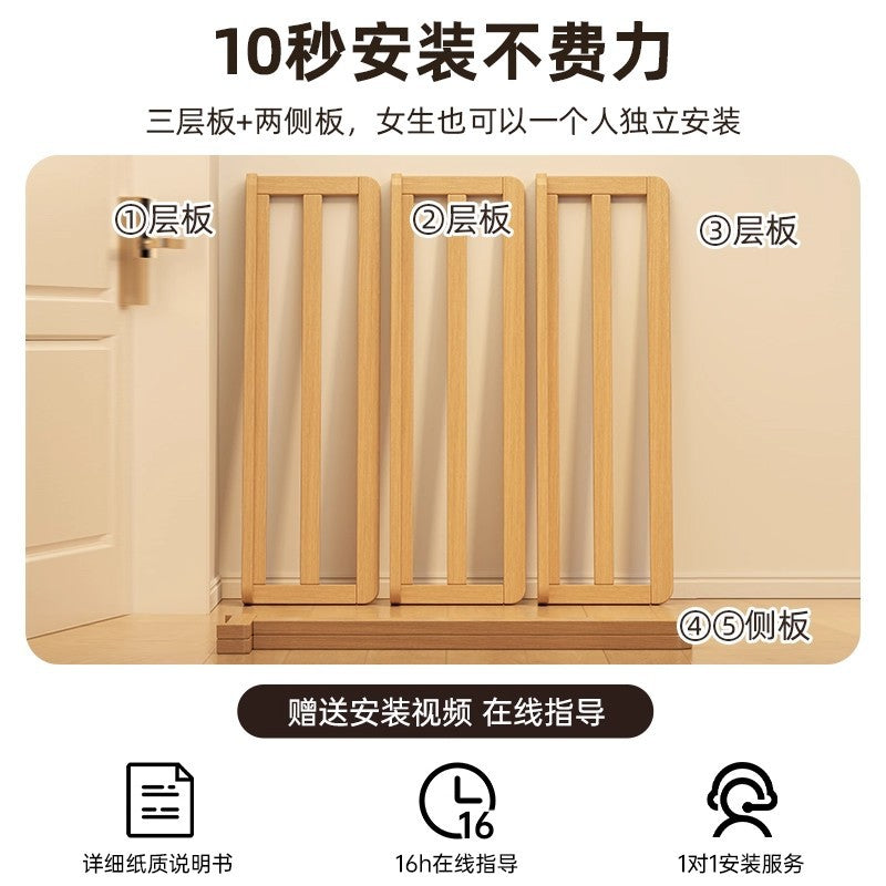 Solid wood shoe rack Multi-layer household door Entry door Small narrow rental good indoor small shelf Folding shelf