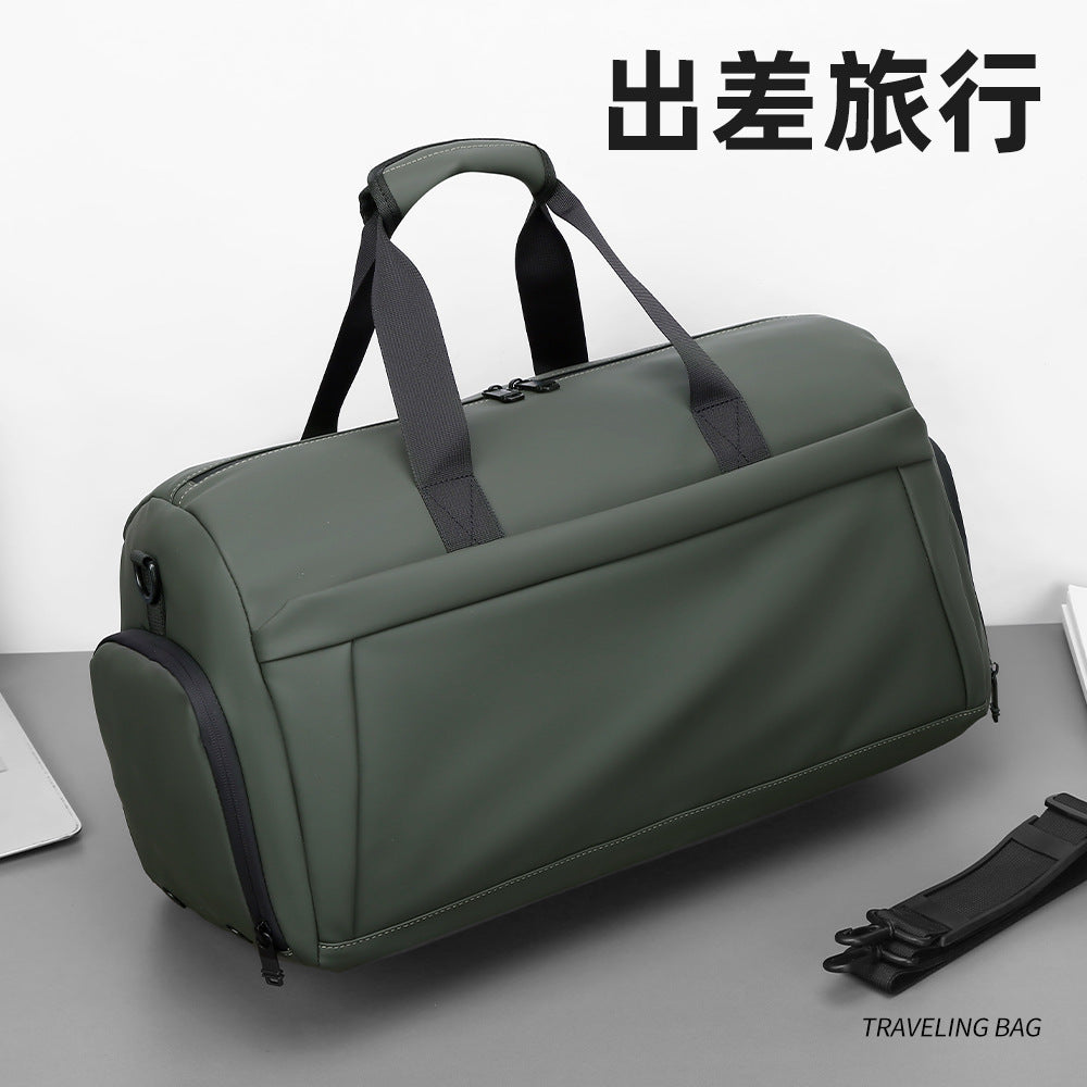 New short-distance travel bag, simple solid color storage bag, yoga fitness bag, unisex casual commuting shoulder bag