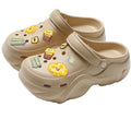 Women's clogs summer outdoor wear 2026 new eva beach seaside non-slip anti-odor thick sole height increasing sandals