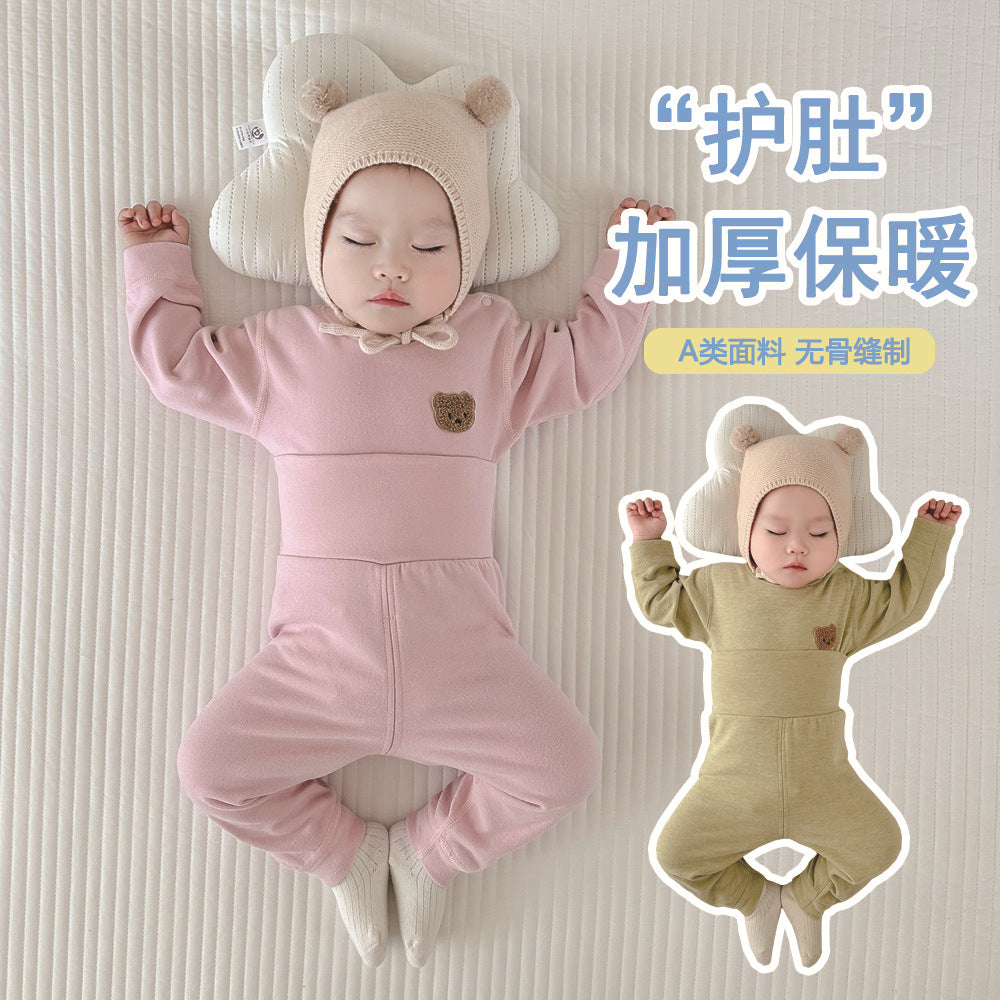 Baby clothes german velvet heattechintimatesthickened baby autumn clothes and long pants bottom type a separatesfall and winter clothes