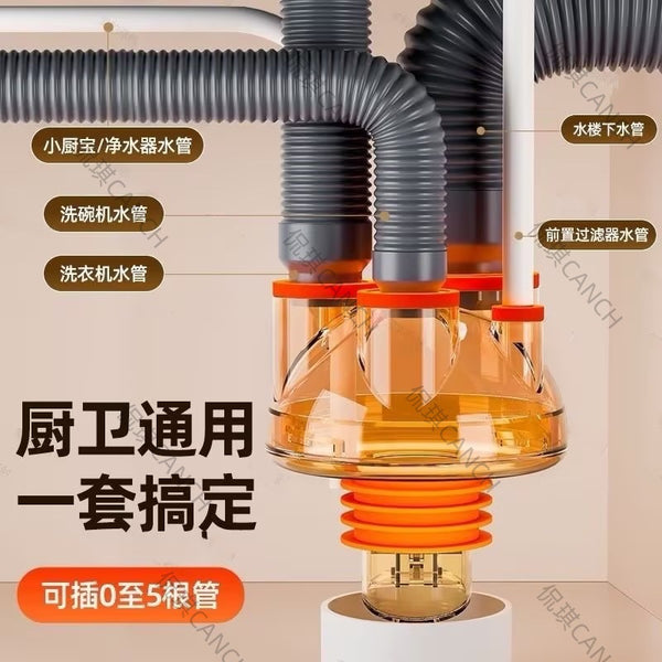 One piece is delivered on behalf of the kitchen sink, vegetable basin, dishwasher, sewer pipe fittings, pipe sealing, deodorant tee shunt.