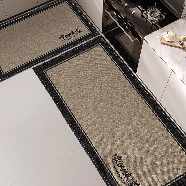 For homekitchen floor mat non-slip oil-proof wipeable no-wash for home stain-resistant waterproof door mat absorbent floor mat