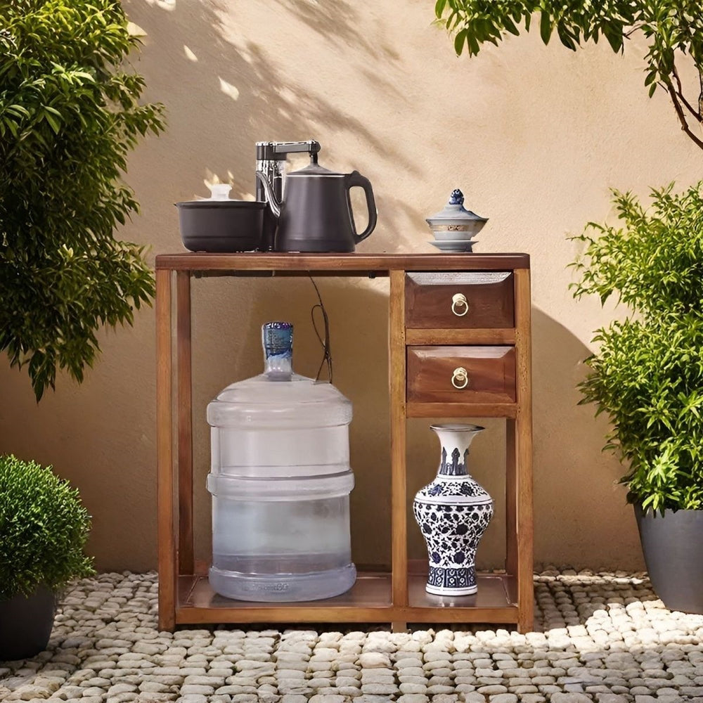 South american walnut solid wood water kettle tea cabinet solid wood storage tea side cabinet car chinoiseriemovableall-in-onefor home