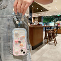 Suitable for apple 16pro gradient color bunny doll mobile phone case iphonex bracelet protective cover 13 good looks