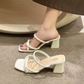 Women's summer sandals & slides: new 2024 styles - fashionable, versatile, chunky heel, fairycore, retro french, niche high heels